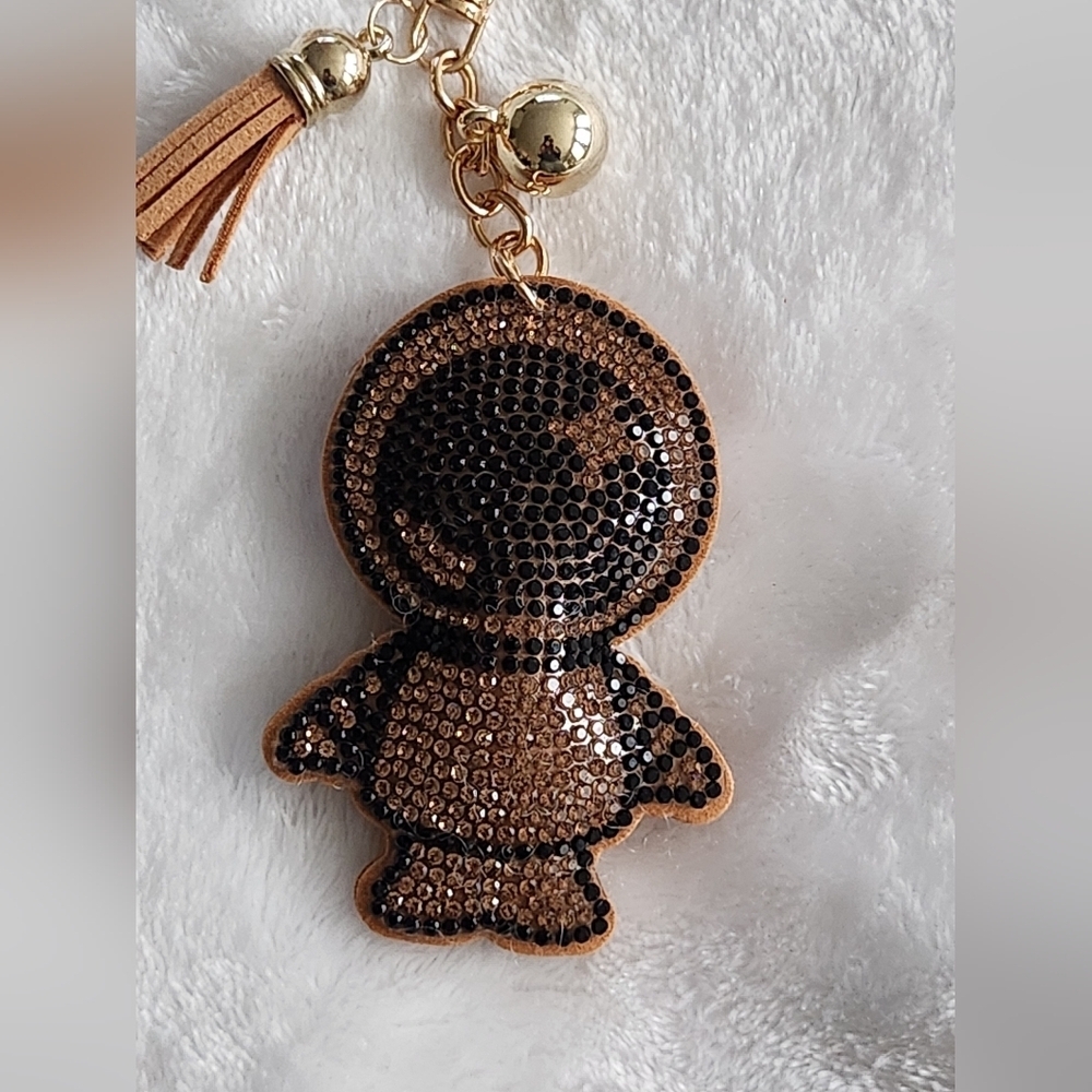 Astronaut Rhinestone Keychain Bag Charm - Picture 2 of 3